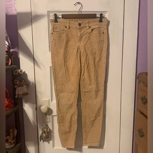 J.CREW Women’s Tan Corduroy Skinny Jeans